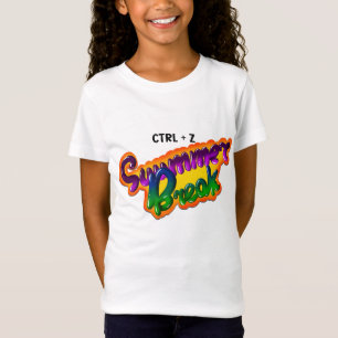 T-Shirt Drôle ctrl+z vacances d'été - retour à l'école