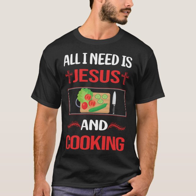 T-shirt Drôle Cuisine Jésus (Devant)