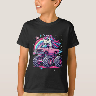 T-shirt Drôle Cute Unicorn À L'Épreuve Un Monstre Rose Cam