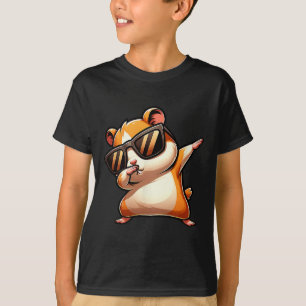 T-shirt Drôle Dab Animal Dancing Dabbing Hamster meme