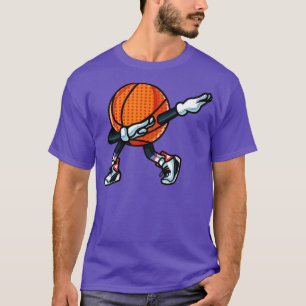T-shirt Drôle Dabbing Basketball Danse Avec Chaussures Mas