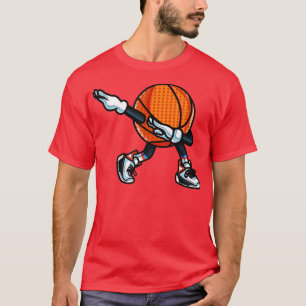 T-shirt Drôle Dabbing Basketball Danse Avec Chaussures Mas