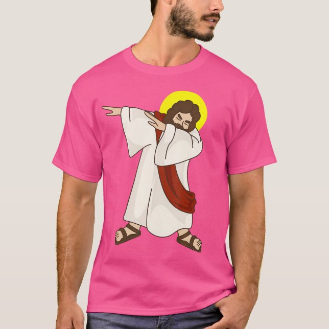 T-shirt Drôle Dabbing Jésus Christ - Anniversaire présent  (Devant)