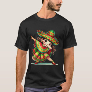 T-shirt Drôle Dabbing Mexicaine Filles Cinco De Mayo Ponch