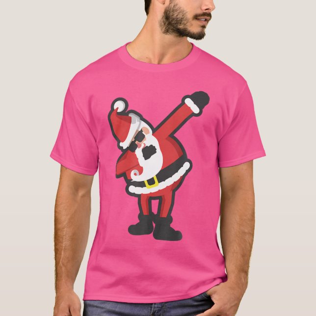 T-shirt Drôle Dabbing Père Noël Hip hop Christmas Dab (Devant)