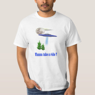 T-shirt drôle d'abduction d'UFO