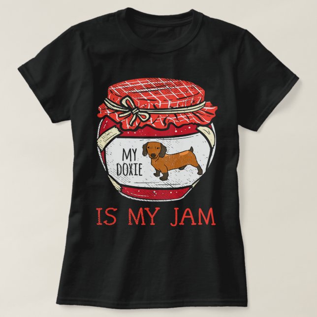 T-shirt Drôle Dachshund Amis Cadeaux Femmes mignonnes Ma D (Design devant)