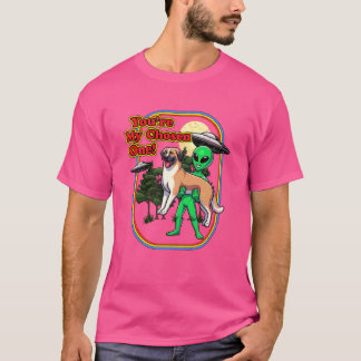 T-shirt Drôle d'alien berger anatolien Vous êtes l'élu U