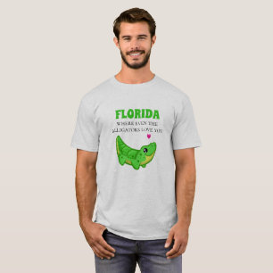T-shirt drôle d'alligator de la Floride