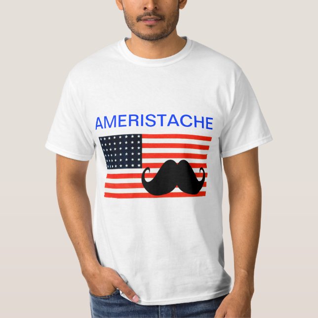 T-shirt drôle d'Ameristache (Devant)