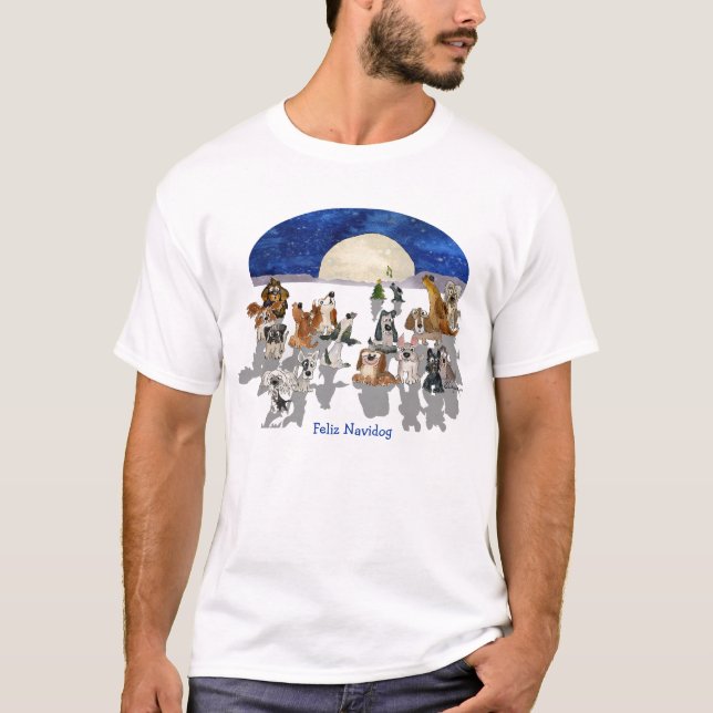 T-shirt drôle d'amoureux des chiens de bande (Devant)
