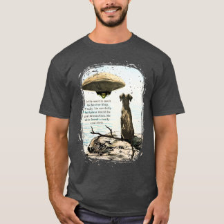 T-shirt Drôle d'animal chien extraterrestre vaisseau spati