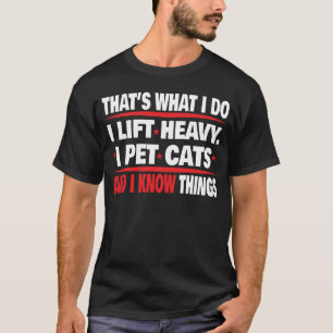 T-shirt drôle d'animal de chat de musculation de s