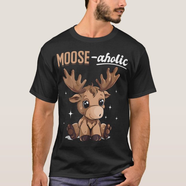 T-shirt Drôle d'animal orignal (Devant)