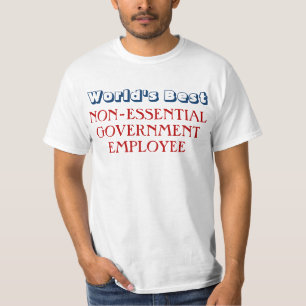 T-shirt drôle d'arrêt d'employé de l'État