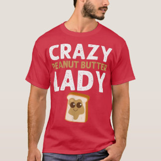 T-shirt Drôle d'art au beurre de cacahuète pour femmes Mam