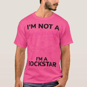T-shirt Drôle d'art de rock star pour filles femmes punk r