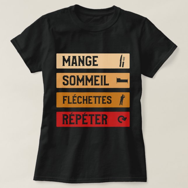 T-shirt Drôle Darts Idée cadeau pour Darts Player (Design devant)