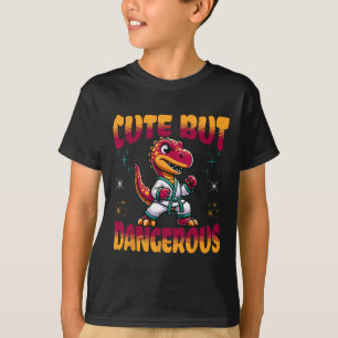 T-shirt Drôle d'arts martiaux Karaté Taekwondo Dinosaure A