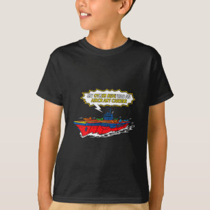 T-shirt Drôle d'autre véhicule porte-avions drôle bande de