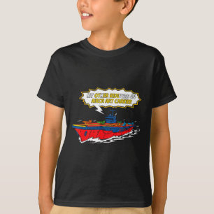 T-shirt Drôle d'autre véhicule porte-avions drôle bande de