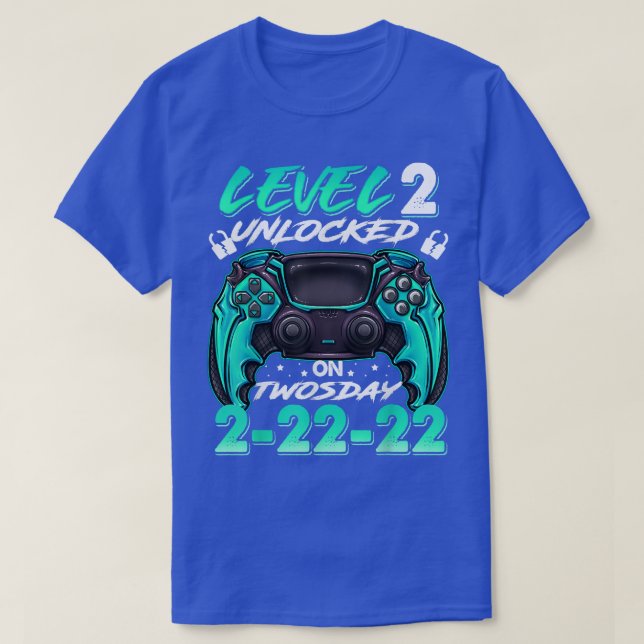 T-shirt Drôle de 2 février 2022 Joyeux Twosday 2e annivers (Design devant)
