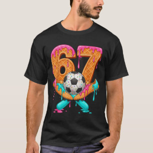 T-shirt Drôle de 67 Soccer Drip Numéro 67 Soccer _1