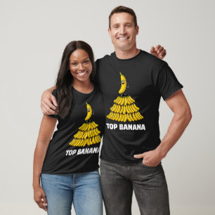 T-shirt Drôle de Banane Vedette sur des Régimes de Bananes
