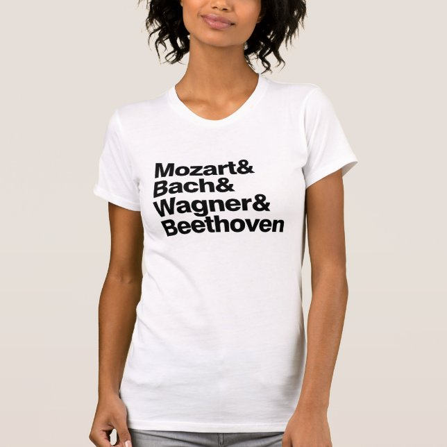 T-shirt drôle de bande de compositeurs de musique (Devant)