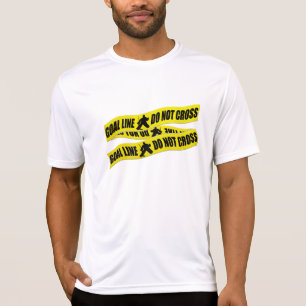 T-shirt drôle de bande de crime de gardien de but