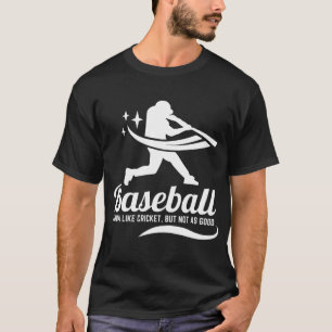 T-shirt Drôle de Baseball Cricket Sports