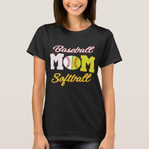 T-shirt Drôle de baseball de softball maman pour femmes