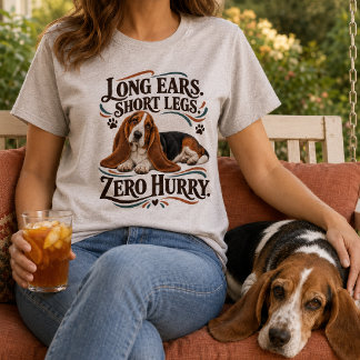 T-shirt Drôle de Basset Hound Zéro Précipitation
