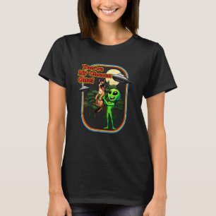 T-shirt Drôle de Berger Allemand Alien Vous êtes l'Élu UFO