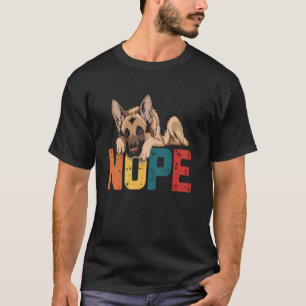 T-shirt Drôle de Berger Allemand Non Caractère Obstiné Chi