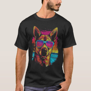 T-shirt Drôle de Berger Allemand Vacances d'été Tropical