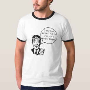 T-shirt drôle de blaireau de miel
