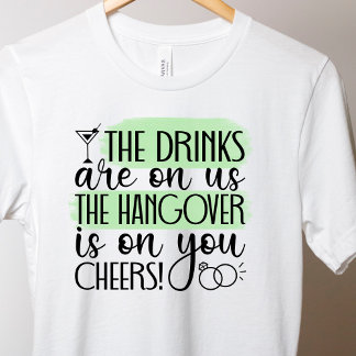 T-shirt drôle de boire pour enterrement de vie de 