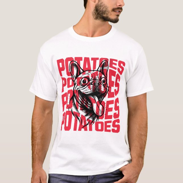 T-shirt drôle de Bouledogue Français (Devant)