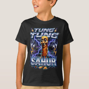 T-shirt Drôle de Brainrot italien Tung Tung Tung Sahur