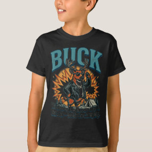 T-shirt Drôle de buck – allons camper
