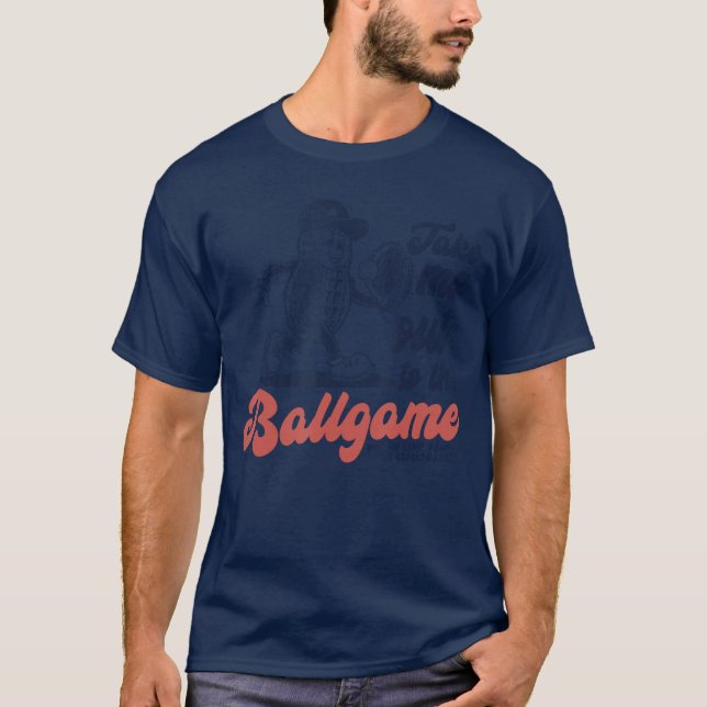 T-shirt Drôle de cacahuète Emmène-moi au match de baseball (Devant)