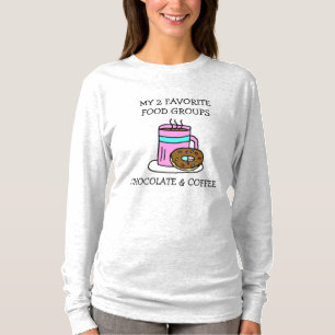 T-shirt Drôle de café et beignetsHumour