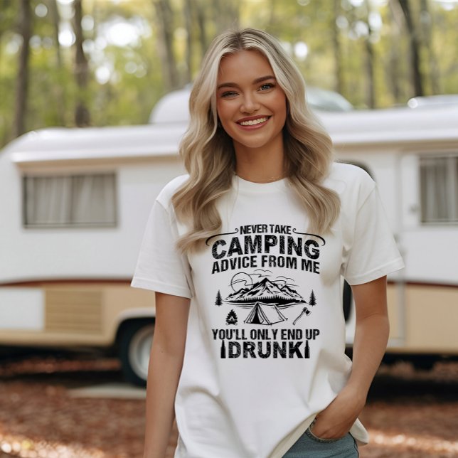 T-shirt Drôle de camping à boire des paroles (Créateur téléchargé)