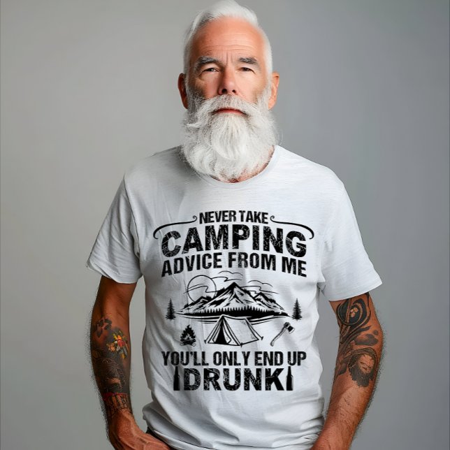 T-shirt Drôle de camping à boire des paroles (Créateur téléchargé)