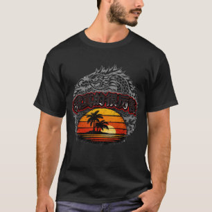 T-shirt Drôle de caractère chinois Dragon Streetwear