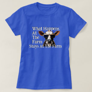 T-shirt Drôle de "Ce qui se passe à la ferme..."