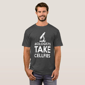 T-shirt drôle de cellfies de prise de biologistes
