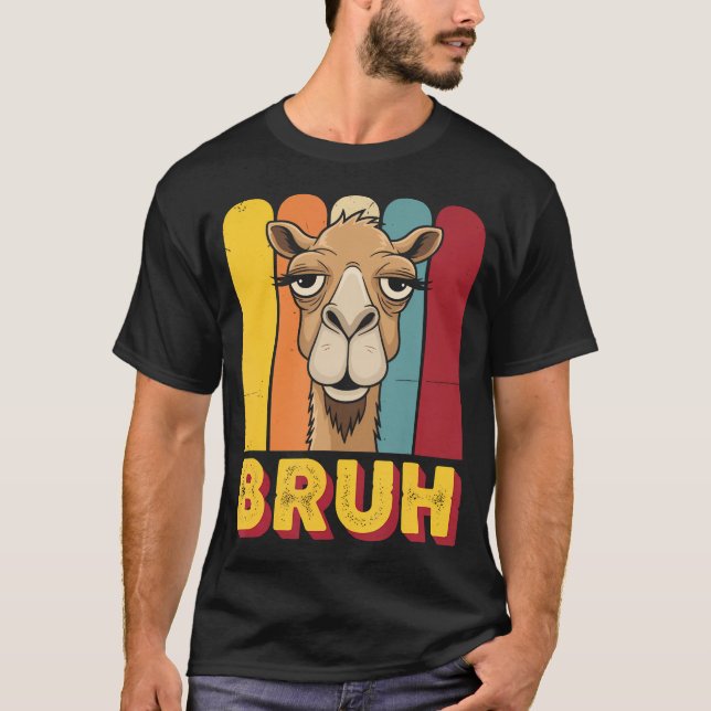 T-shirt Drôle de chameau Bruh Meme (Devant)
