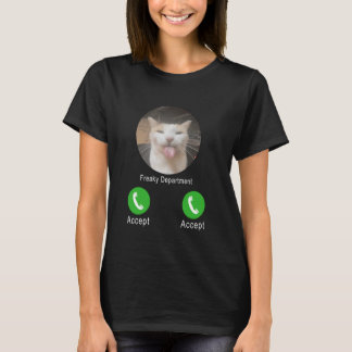 T-shirt drôle de chat de département bizarre